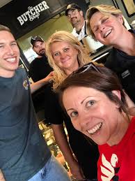 Community garage sale and burgers in Mason