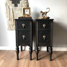 Black Nightstands Farmhouse Bedding Farmhouse Style Bedding Black Nightstand