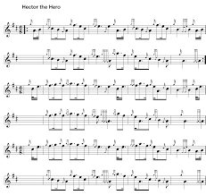 Hector The Hero Bagpipe Music Sheet Music Bagpipes