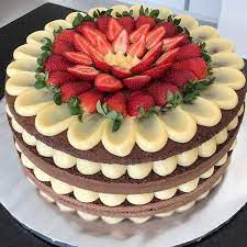 Bolo Com Decoracao Rustica