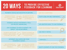 20 Ways To Provide Effective Feedback For Learning