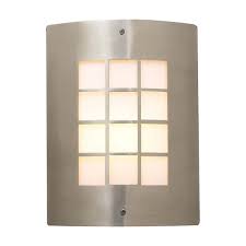 Contemporary Outdoor Light Fixtures Exterior Light In Satin Nickel Plc Lighting 1876 Sn