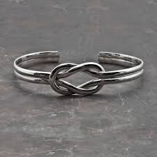Sterling Silver Knot Cuff Bracelet Nautical Bracelet Unisex Etsy Silver Bangles Handmade Mens Silver Bangle Silver Bangles