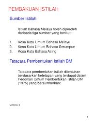 Menjadikan seterusnya boleh yang terbatas dan gramatis. Ppt Pembakuan Istilah Powerpoint Presentation Free Download Id 5353088