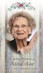 Service information for Adeline Wanda Kent