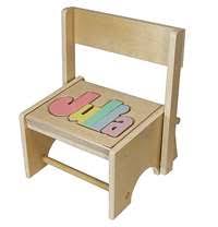Children's furniture sets to inspire young imaginations. Name Puzzle Stools For Children Personalized Puzzle Step Stools