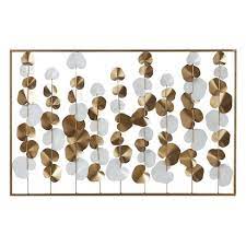 Maybe you would like to learn more about one of these? 40 X 26 Large Metal Rectangular Wall Decor White Gold Olivia May Target