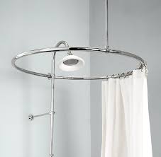 Round Shower Curtain Rod Round Shower Curtain Rod Primitive Bathrooms Shower Curtain Rods