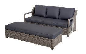 At the foot of the bed to accommodate extra quilts, underneath a window for a place to read or along a wall, this wicker bench offers more than. Garden Rattan Wicker Lounge Contempo Day Bed Bench With Footstool China Wicker Furniture Rattan Furniture Made In China Com