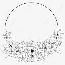 250 beautiful background photos pexels free stock photos find the best free stock images about. Round Black And White Frame Outline Decorative Flower Floral Art Illustration Png And Vector With Transparent Background For Free Download