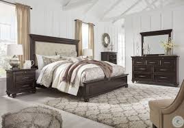Discover our great selection of bedroom sets on amazon.com. Brynhurst Dark Brown Upholstered Panel Bedroom Set From Ashley Coleman Furniture
