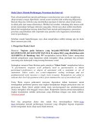 Skala Likert Metode Perhitungan Persentase Dan Interval