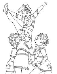 Cheerleader Perform Great Stunt Coloring Pages Best Place To Color Coloring Pages For Teenagers Cool Coloring Pages Coloring Pages