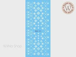 Zip contains a.pat file of 28 floral patterns, as well as the same patterns in.png format in case the.pat file isn't compatible with your program. White Geometric Floral Pattern Water Slide Nail Art Decals 1 Pc Ds Wiino Shop