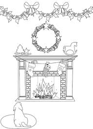 I have already shared with you five exclusive festive colouring pages.but there are so many more out there, so i have gathered together a roundup of free christmas colouring pages for adults and teens. Fireplace Coloring Page From Ornaments Of Love Coloring Book By Sharlin Craig