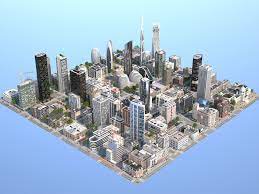 3d Model Kc Metropolis Turbosquid 1338278 Minecraft City City Layout City Model