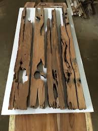 Prepare Stage To Mold Form Of The Table Tribe Wood Resin Table Resin Table Resin Furniture