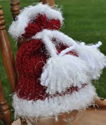 Learning how to knit both of these stitches, will allow you to follow most knitting patterns. Santa Baby Hand Knit Newborn Hat With Fringe Pom Poms Flickr