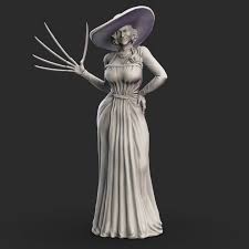 How tall is lady dimitrescu in resident evil 8? 3d Printable Lady Dimitrescu Resident Evil Village Tall Vampire Mother By Printed Obsession