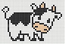Les Animaux De La Ferme En Perles A Repasser Modeles Hama Broderie Point De Croix Motifs De Couture Pixel Art Minecraft