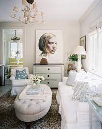 Refreshments can be placed on a tray on the ottoman. Ottoman Coffee Table Photos Design Ideas Remodel And Decor Lonny