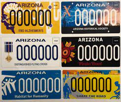 $25 initial application fee/ $25 annual renewal. Five New Specialty License Plates Debut Adot