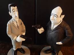 J'ai utlisé un melange de 2 bruns foncés et du blanc. Tontons Flingueurs Paul V Figurine Par Saint Emett Artifex