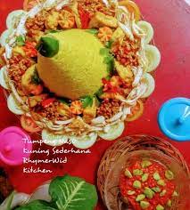 Resep Tumpeng Nasi Kuning Sederhana Dan Sambel Pete Oleh Rhymerwid Kitchen Recipe Resep Sederhana Makanan Resep