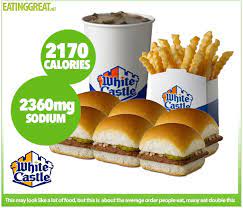 These are examples of the most basic cheeseburger calories, it. How Many Calories Are In A White Castle Hamburger White Castle Hamburgers Hot Dog Buns Food