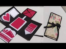 Use your favorite trimmer to cut the cardstock into 8.5 by 5.5 rectangles, then score down the middle at the 4.25 mark. How To Make A Scrapbook Multi Fold Card Tutorial Handmade Scrapbook Idea Diy Birthday Gift