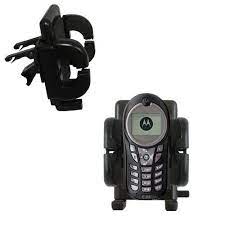 Gomadic Brand Horizontal Black Leather Carrying Case for the Motorola C115  with Integrated Belt Loop and Optional Belt Clip