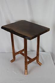 Check spelling or type a new query. Paul Segedin Work Zoom Live Edge Walnut Copper Pipe Side Table