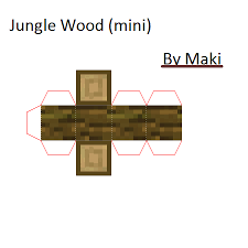 Papercraft Jungle Wood Minecraft Crafts Paper Crafts Papercraft Minecraft Skin