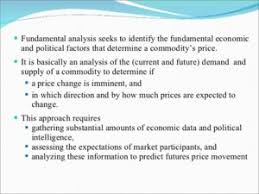 Fundamental Analysis Commodity Market Conditions For