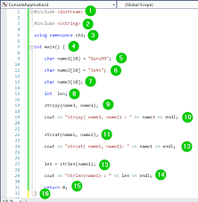 Method 1 (writing our own logic) we traverse through all characters. C Strings Strcpy Strcat Strlen Strcmp Examples