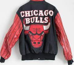Chicago Bulls Jacket Vintage Denim Leather Jacket By Earthstrove Vintage Denim Jackets Leather Jacket