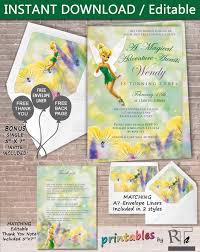 New Tinkerbell Birthday Invitation Instant Download Etsy In 2020 Baby Shower Invitations Invitations Birthday Invitations