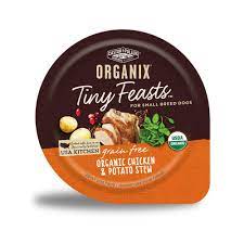 Castor Pollux Organix Grain Free Tiny Feasts Organic Chicken Potato Canned Dog Food 3 5 Oz Case Of 12 Petco Organic Chicken Recipes Canned Dog Food Dog Food Recipes