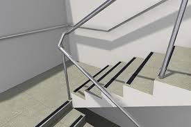 In the united states stair specifications for accessible stairways and safe, climbable steps and handrailings are discussed by the americans with disabilities act, section 4.9, stairs provided and illustrated here. Stair Internal Handrail Transitions Over Intermediate Landings