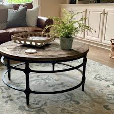 Parquet 36 Round Reclaimed Wood Coffee Table In 2020 Coffee Table Round Coffee Table Decor Round Metal Coffee Table