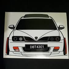 Kereta pukal 14 mpk/pk/s/kb/15/2017 no plat : Sticker Custom Sticker Kereta Proton Waja View Depan Custom No Plat Warna Shopee Malaysia