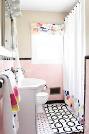 Pink is considered a girlish color though it can be incorporated in many spaces besides girlish ones. Pink Tile Bathroom Refresh T Moore Home Interior Design Studio