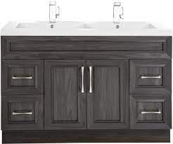 Singe & double vanities in several sizes and finishes. Cutler Kitchen Bath Cckatr48dbt 48 Inch Freestanding Double Bowl Vanity With 4 Soft Close Drawers Countertop And Sink And Handles Included