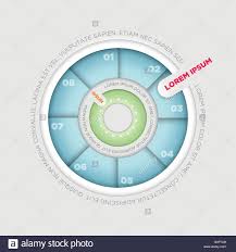 Vector Wheel Pie Chart Infographic Design Template Stock