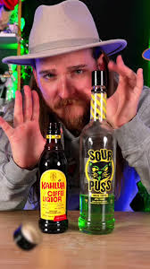Delicious Kahlua and Green Apple Sour Puss Shot