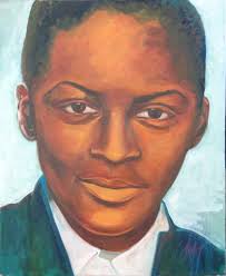 A Young Chuck Berry Painting by Mark Wholey