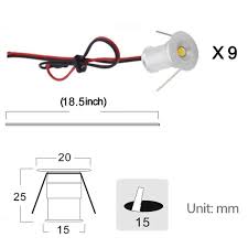 12v Hardwired Recessed Mini Downlights For Cabinets Cupboard Stair Lig Aiboo