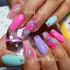 Spring Coffin Nails Coffin Nails Designs Spring Nail Colors Spring Nails