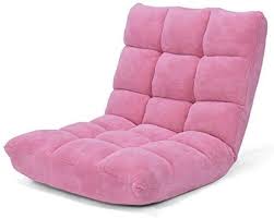Amazon Com Giantex 14 Position Floor Folding Gaming Sofa Chair Lounger Folding Adjustable Sleeper Bed Couch Recliner Pink Gaming Sofa Floor Chair Sofa Chair