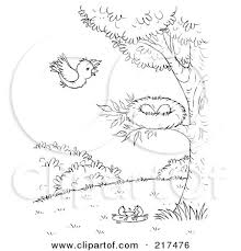 Download and print these nest coloring pages for free. Coloring Page Outline Of A Bird Flying Towards A Nest Posters Art Prints By Interior Wall Decor 217476